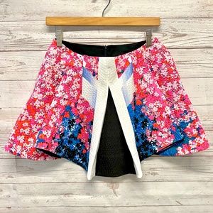Peter Pilotto mixed media print mini skirt